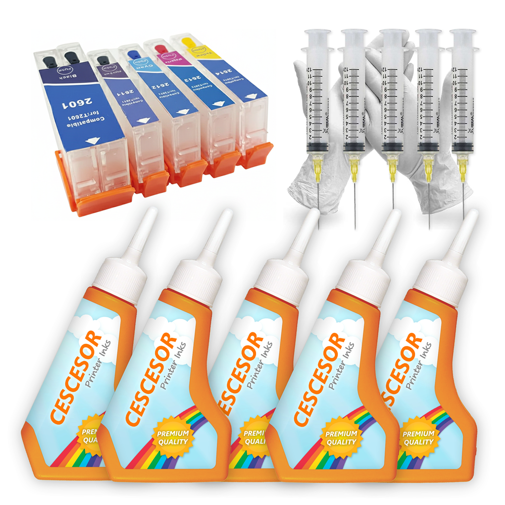 Epson T26XL Uyumlu Kartuş Dolum Seti 5 Renk