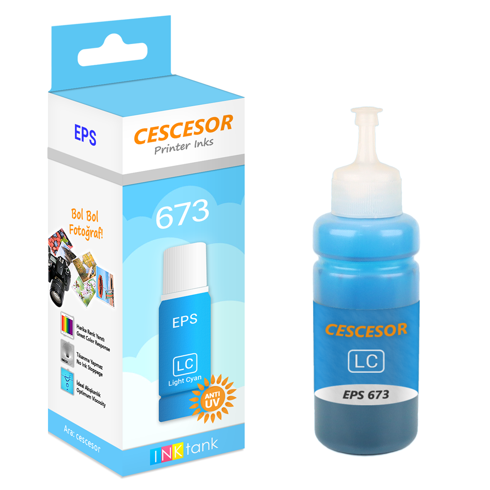 Epson 673 için Mürekkep 70ml CESCESOR