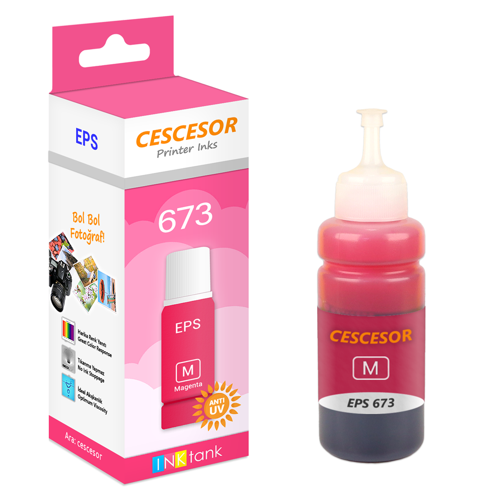 Epson 673 için Mürekkep 70ml CESCESOR
