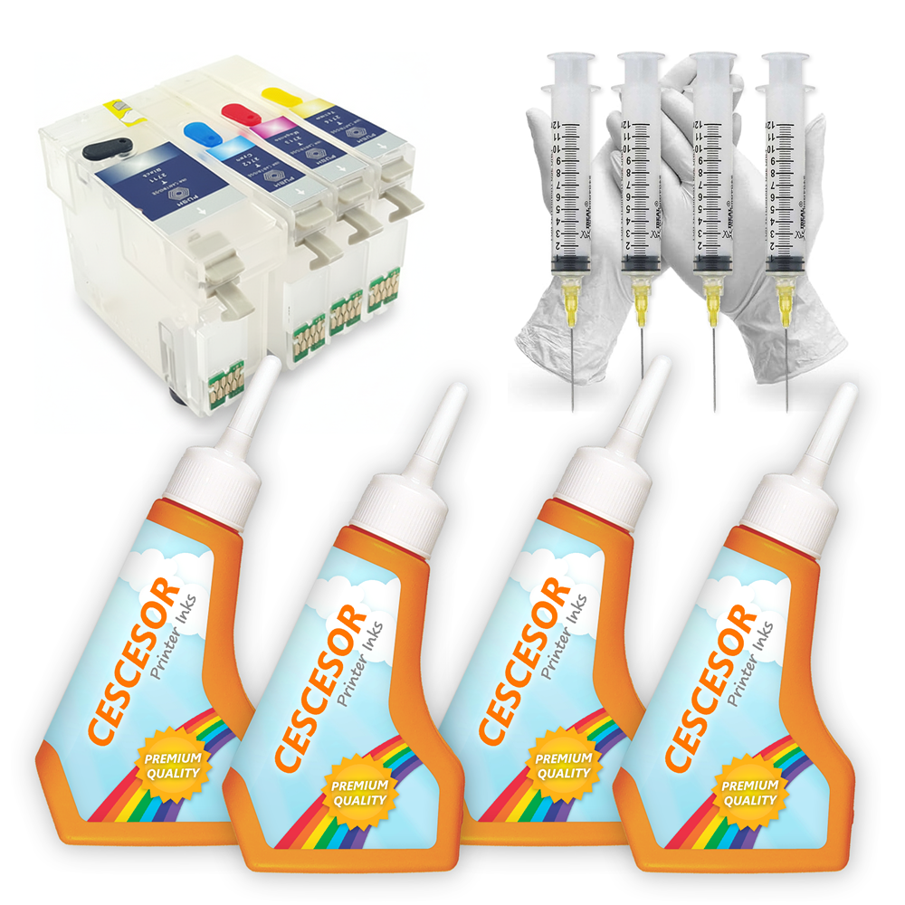 Epson T1001-T1004 Uyumlu Kartuş Dolum Seti 4 Renk