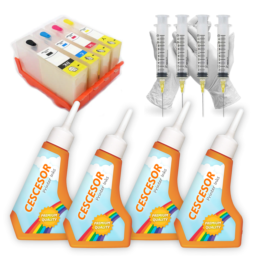 HP 920 Uyumlu Kartuş Dolum Seti 4 Renk