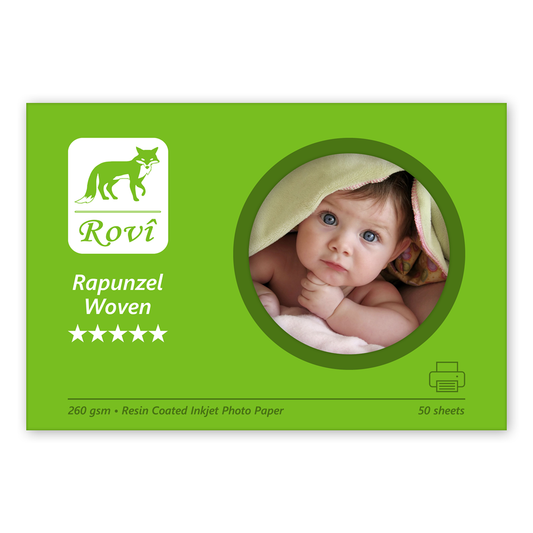 Rovi Rapunzel Dokuma (Woven) Fotoğraf Kağıdı 260gsm 50yp