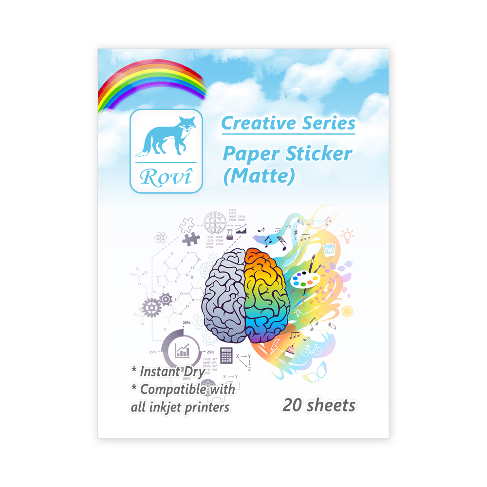 Rovi Creative Kağıt Etiket Mat 20yp