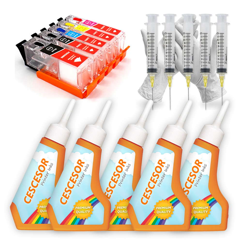 Canon PGI-550 CLI-551 Uyumlu Kartuş Dolum Seti 5 Renk