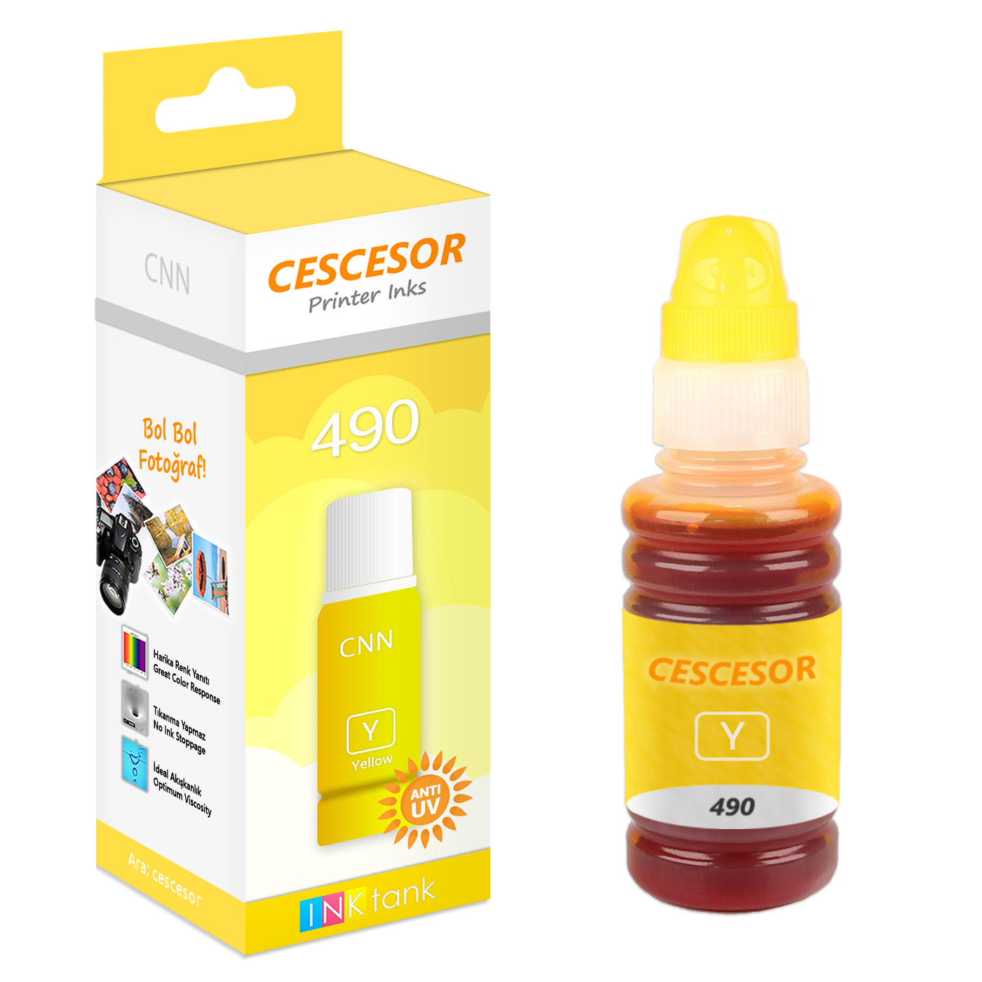 Canon GI-490 için Mürekkep CESCESOR
