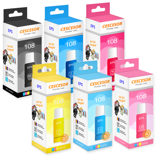 Epson 108 için Mürekkep 70ml CESCESOR