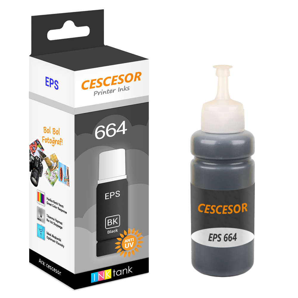 Epson 664 için Mürekkep 70ml CESCESOR