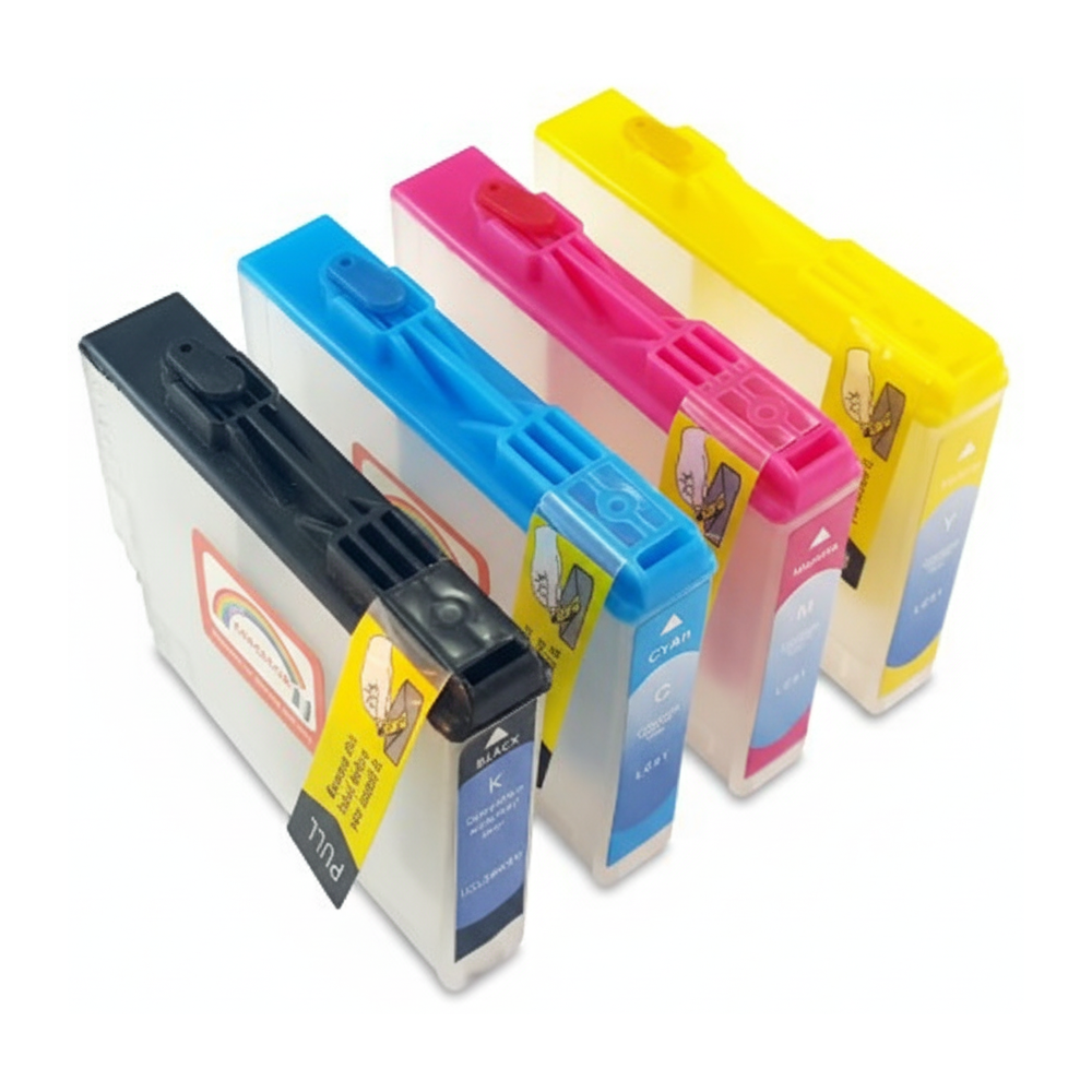 Brother LC37, LC57 Uyumlu Kolay Dolan Kartuş 4 Renk