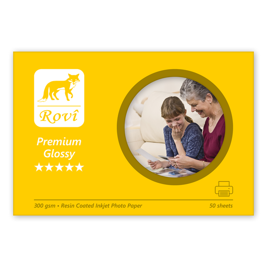 Rovi Premium Parlak Fotoğraf Kağıdı 300gsm 50yp