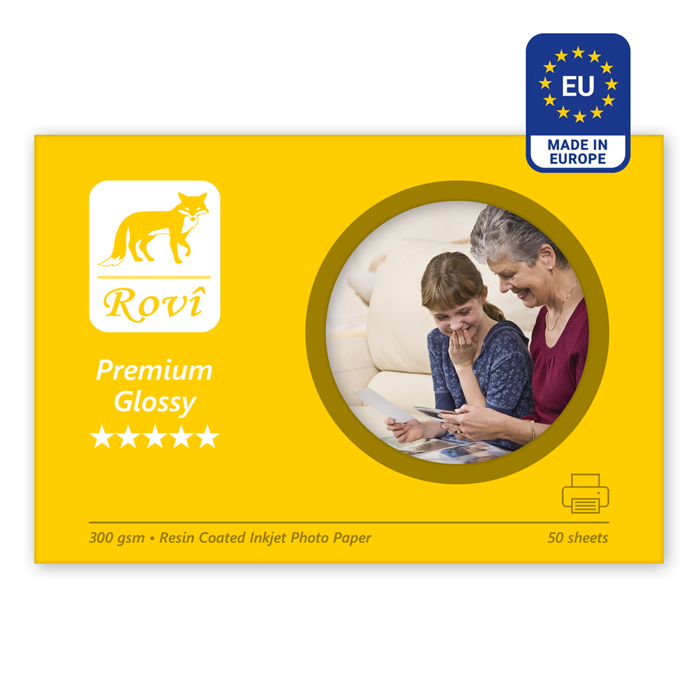 Rovi Premium Parlak Fotoğraf Kağıdı 300gsm 50yp