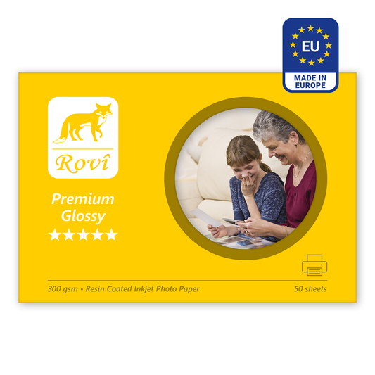 Rovi Premium Parlak Fotoğraf Kağıdı 300gsm 50yp