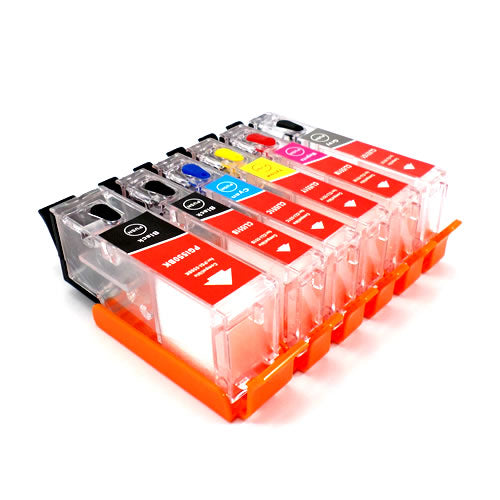 Canon PGI-570 CLI-571 Uyumlu Kolay Dolan Kartuş 6 Renk