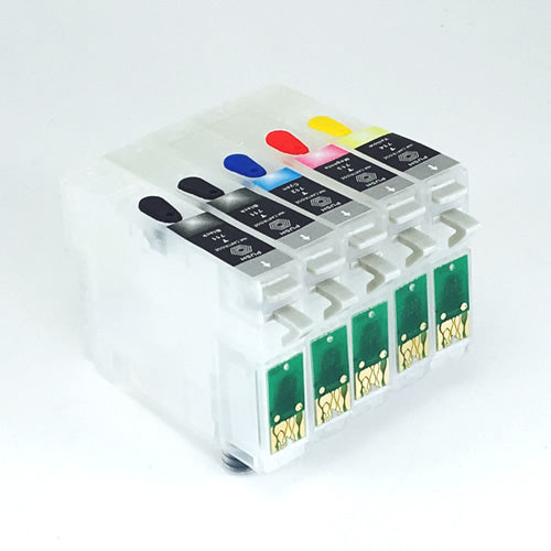 Epson T0711x2-T0714 Uyumlu Kolay Dolan Kartuş 5 Renk