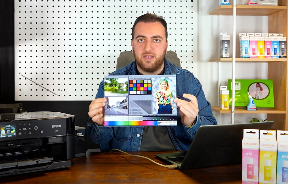 fotoğraf kağıdı ve mürekkep testleri